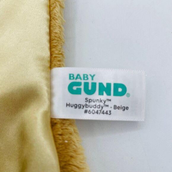 GUND Plush Stuffed Puppy Dog Lovey SPUNKY HUGGYBUDDY Satin Blanket for Baby - Picture 3 of 6